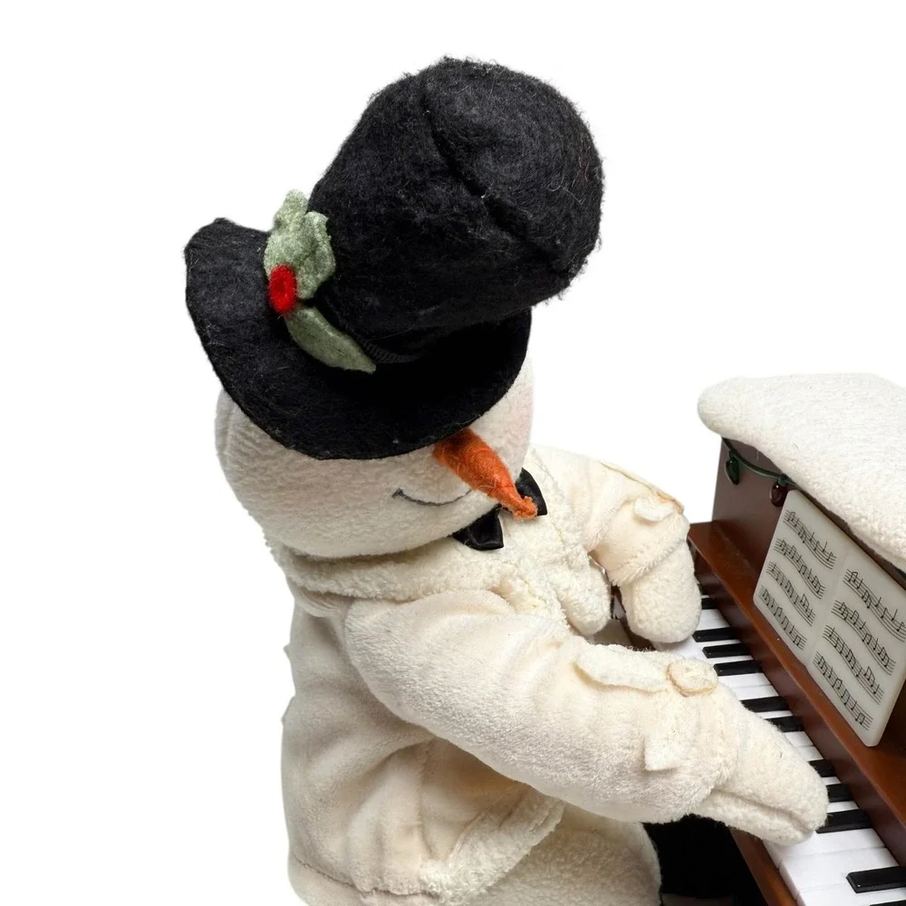 Hallmark Jingle Pals Plush Snowman Playing Piano NOT WORKING For Parts